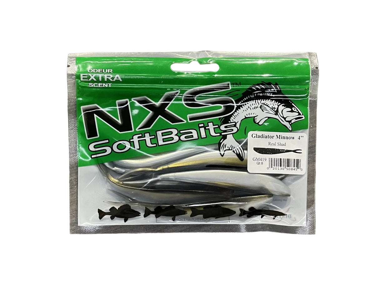 NXS- SoftBaits Gladiator Minnow Bait