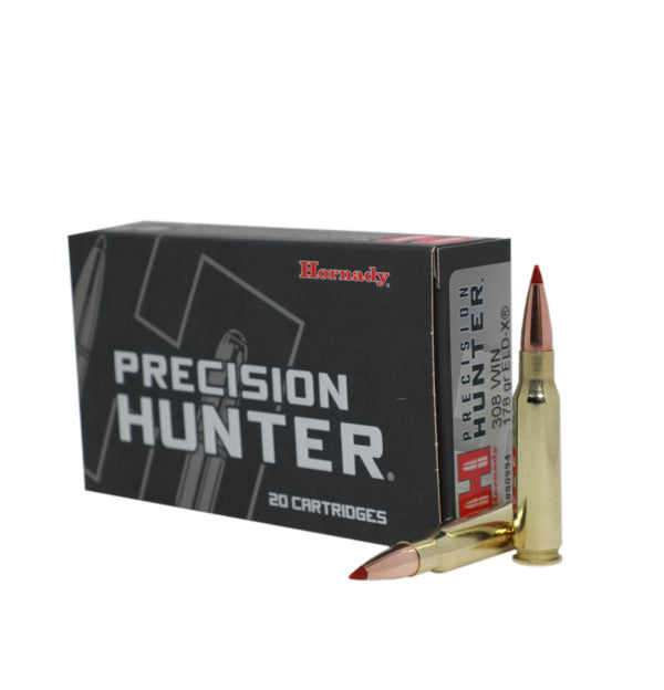 Hornady- ELD-X Precision Hunter Ammunition- 308 WIN, 178 Grain