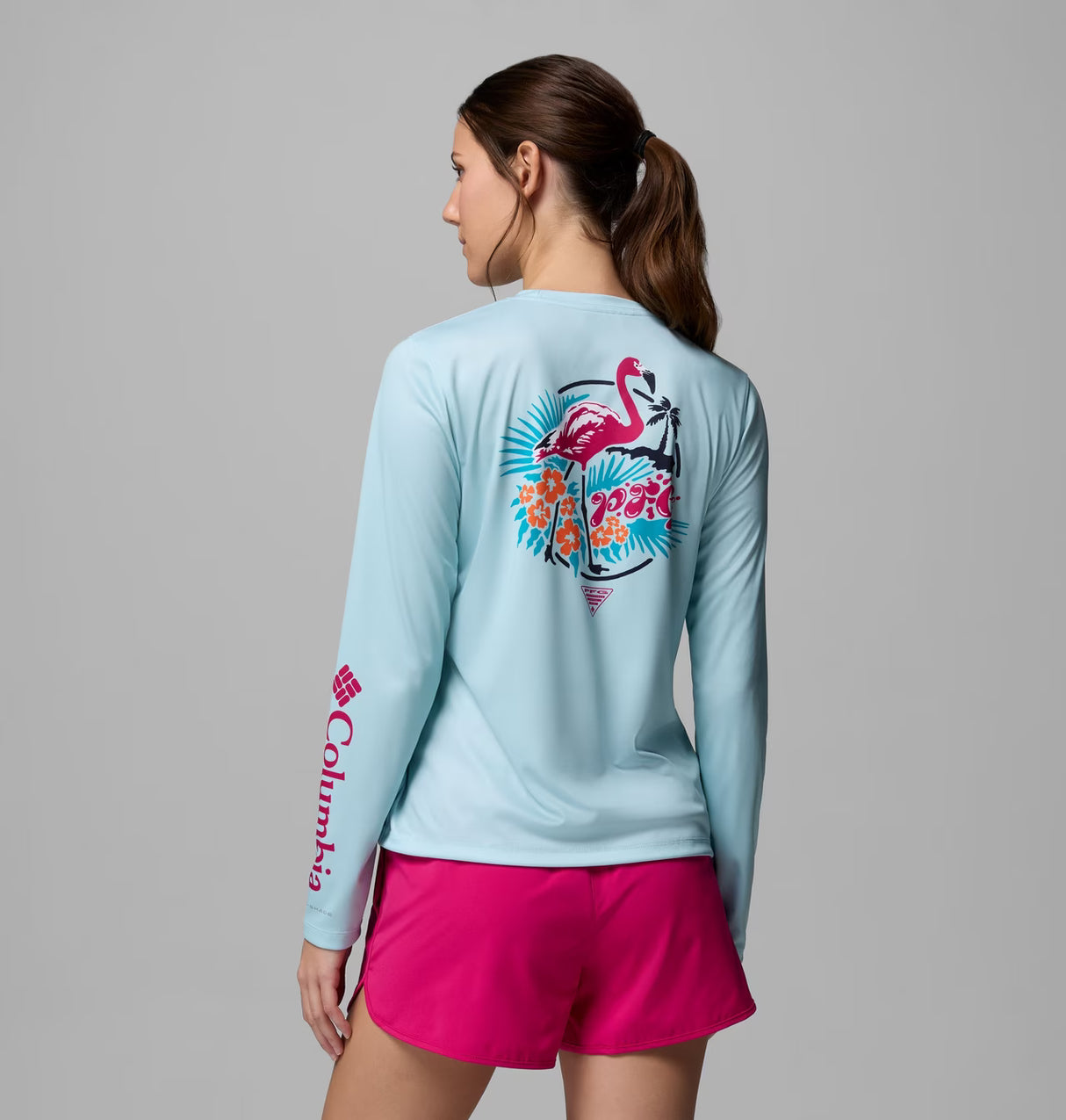 Columbia- Women's PFG Tidal Tee Palm Waves Long Sleeve
