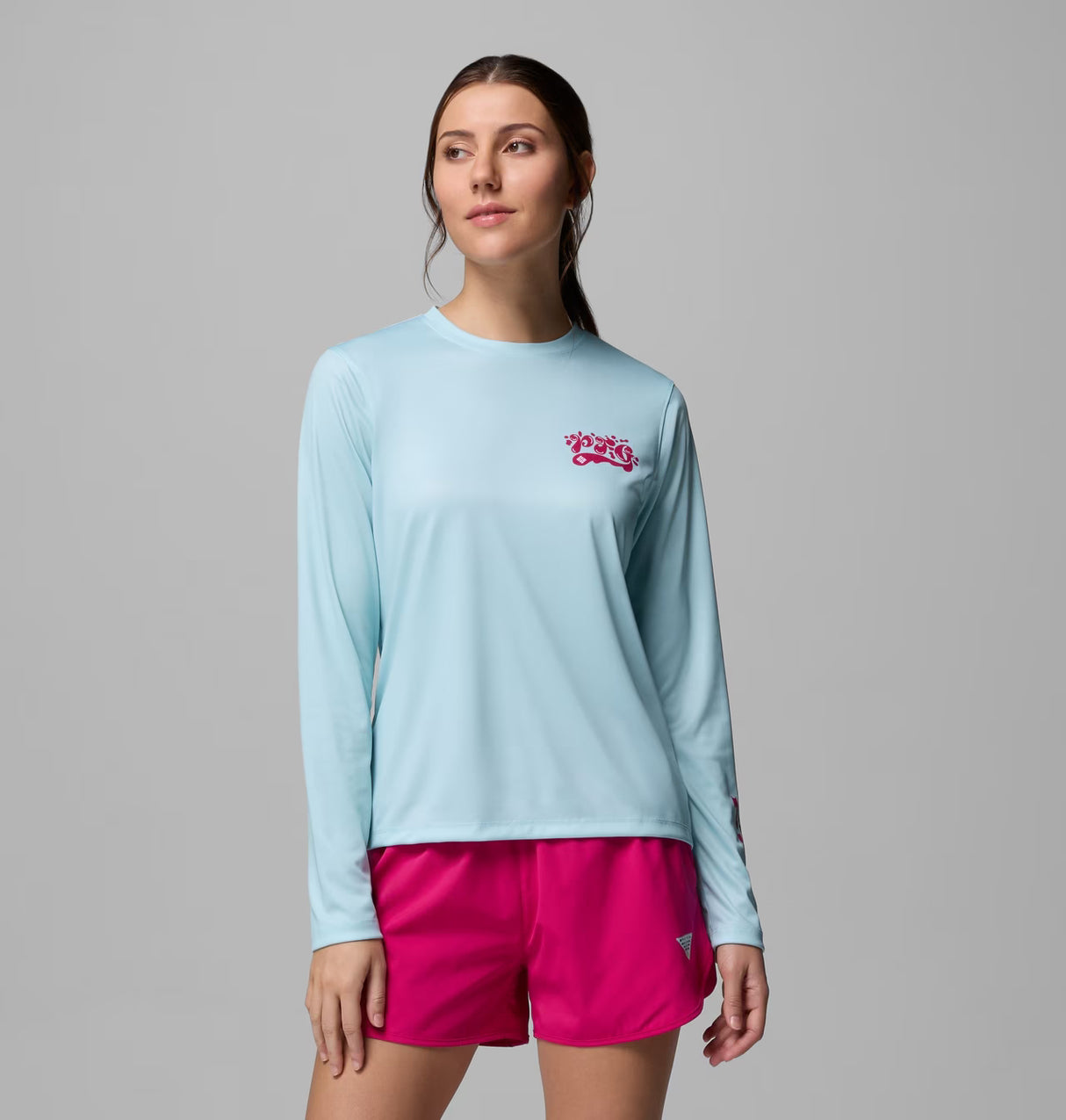 Columbia- Women's PFG Tidal Tee Palm Waves Long Sleeve