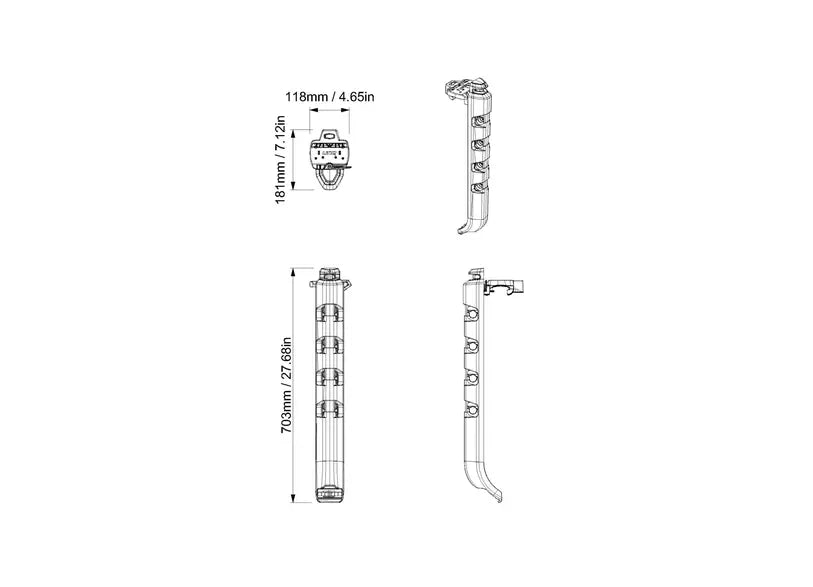 Sea-Doo- Switch Pontoon Quick-Access Rod Storage