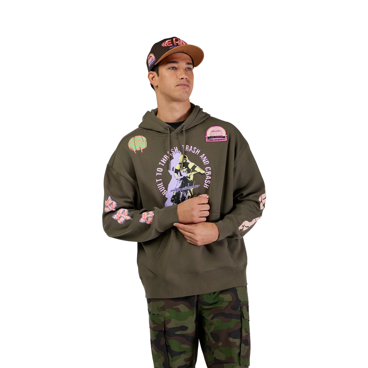 FOX- Pro Circuit Oversized Fleece Pullover Hoodie