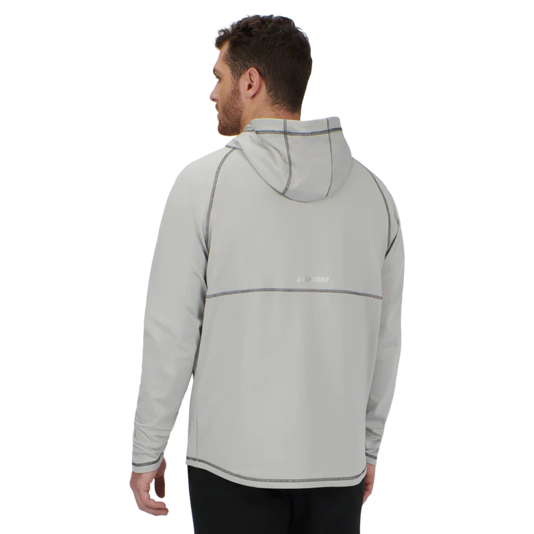 Ski-Doo- Men's Hybrid Zip Up Tech Fleece Sweater