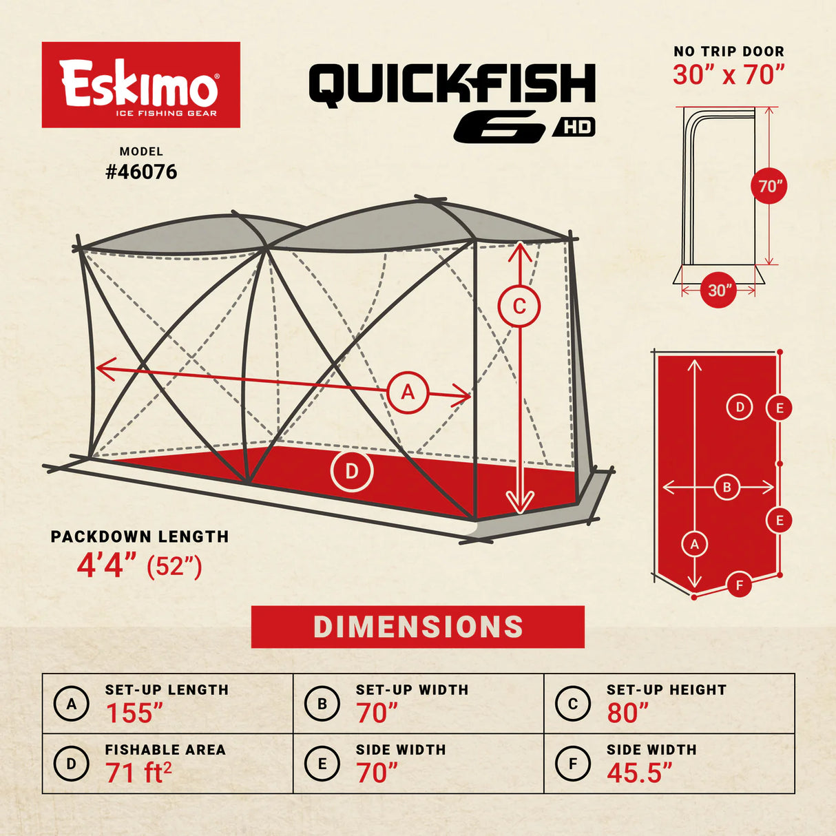 Eskimo- QuickFish 6HD Portable Shelter