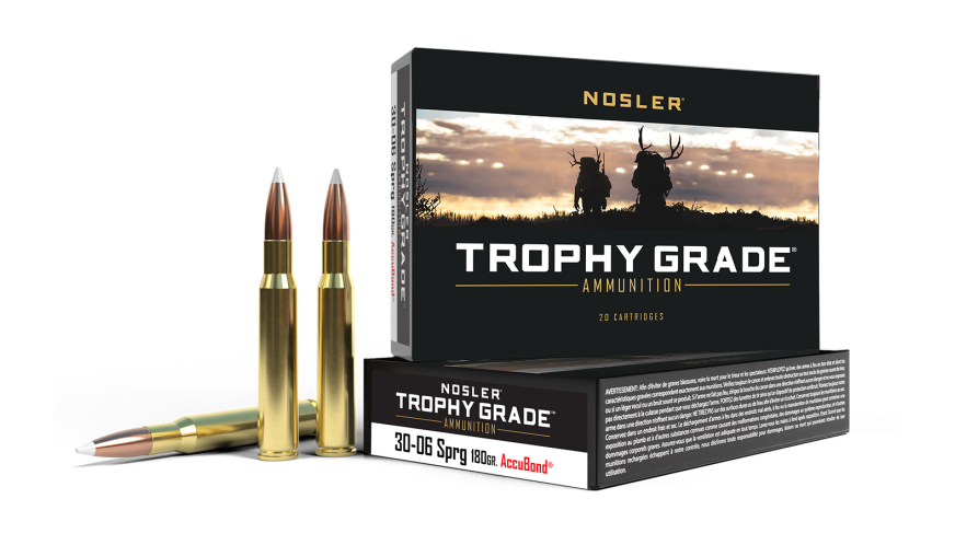 Nosler- Accubond Trophy Grade Ammunition 30-06 SPRG, 180 Grain