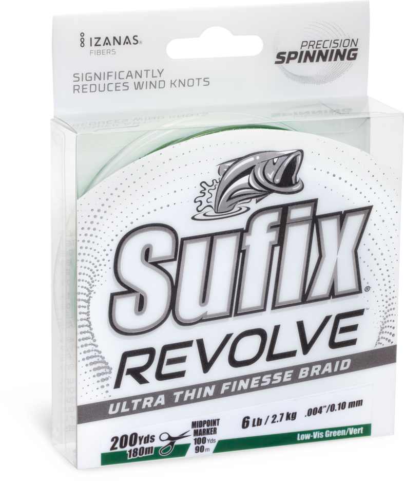 Sufix- Revolve Ultra Thin Finesse Braid Fishing Line