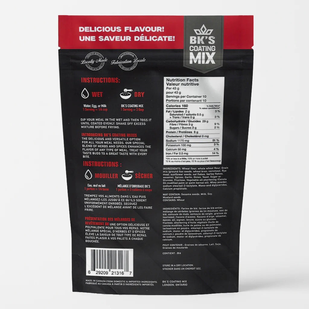 BK's Coating Mix- Seasoning Bags