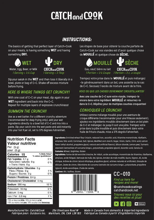 Catch & Cook- Fish and Game Coating Mix