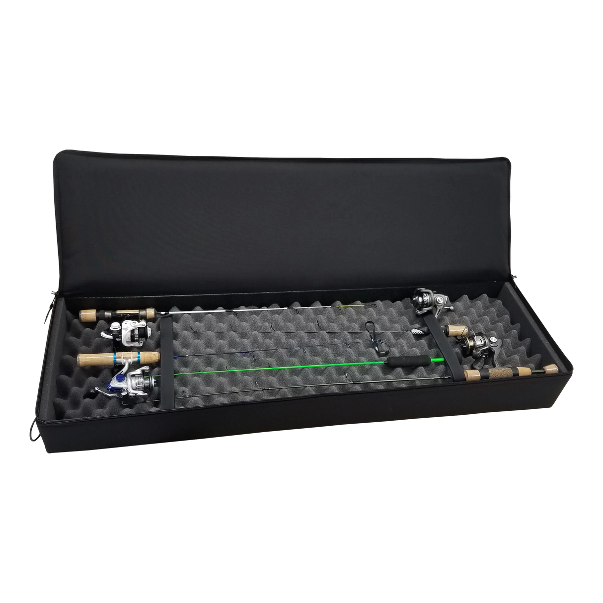 Lakewood- Ice Rod Caddy with Raxfin Logo