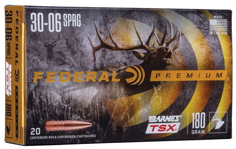 Federal- Barnes TSX Ammunition- 30-06 SPRG, 180 Grain