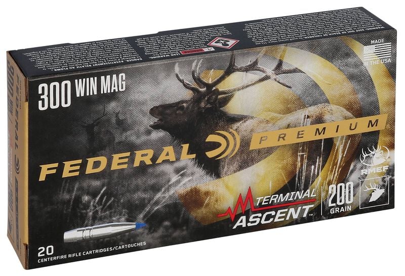 Federal- Terminal Ascent Ammunition- 300 WIN MAG, 200 Grain