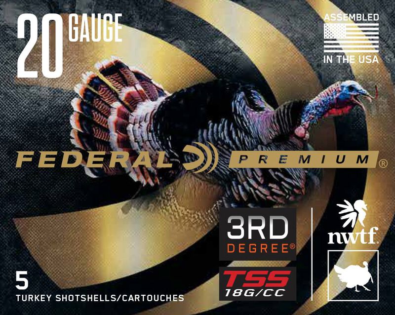 Federal Premium- 3rd Degree TSS Ammunition- 18G/CC, 20GA, 3", 1 1/2oz