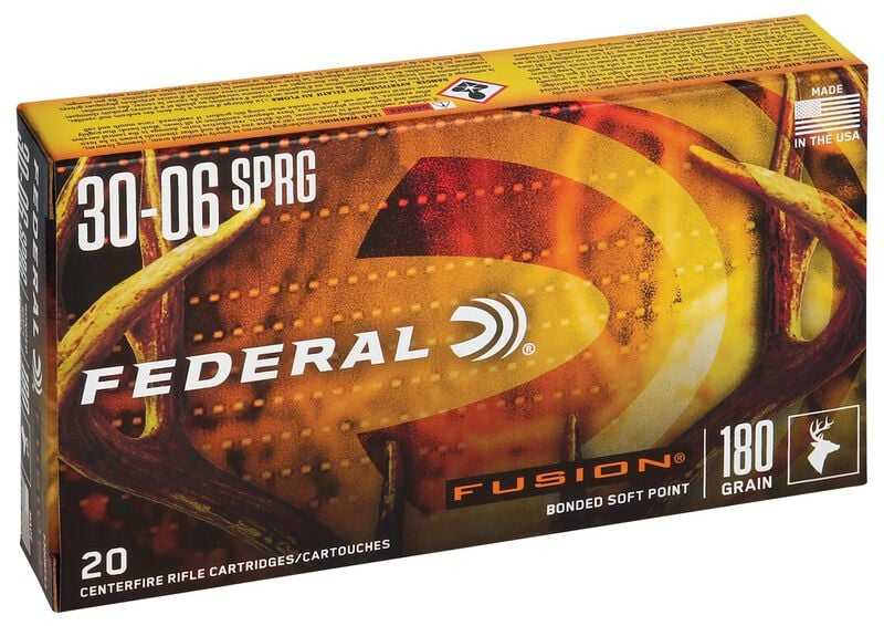 Federal- Fusion Bonded Soft Point Ammunition- 30-06 SPRG, 180 Grain