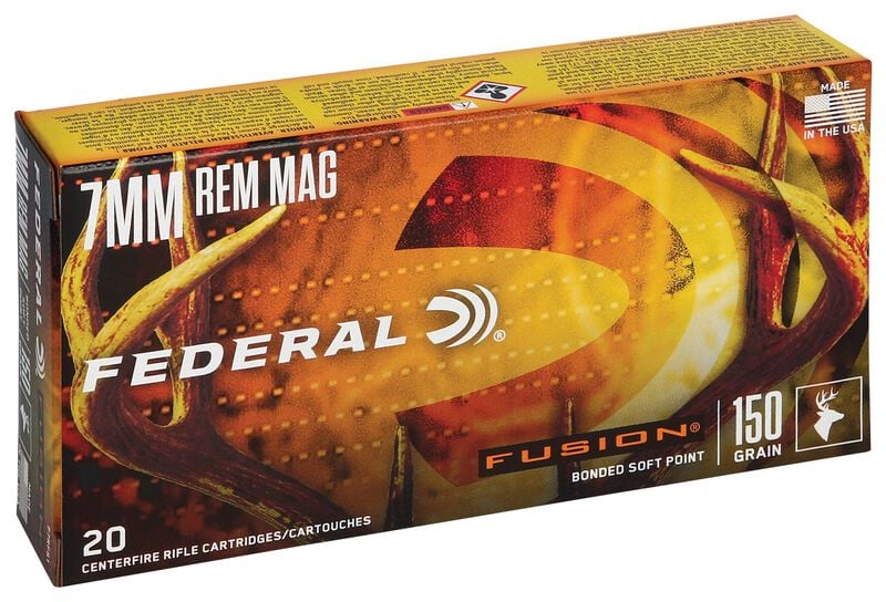 Federa - Fusion Bonded Soft Point Ammunition- 7MM REM MAG, 150 Grain