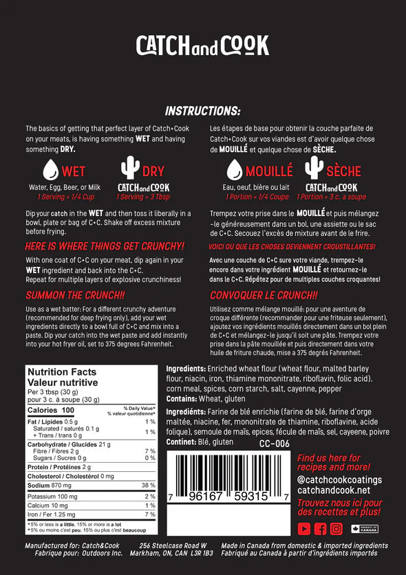 Catch & Cook- Fish and Game Coating Mix
