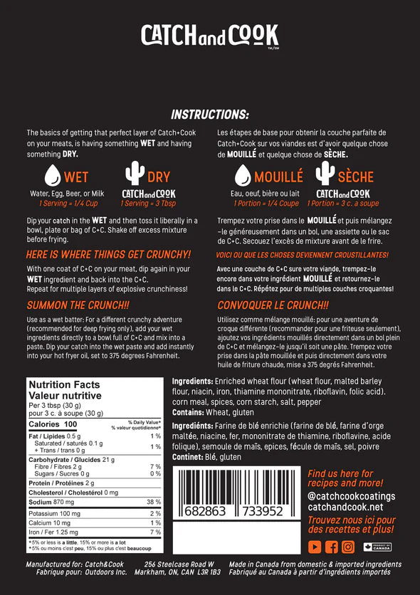 Catch & Cook- Fish and Game Coating Mix