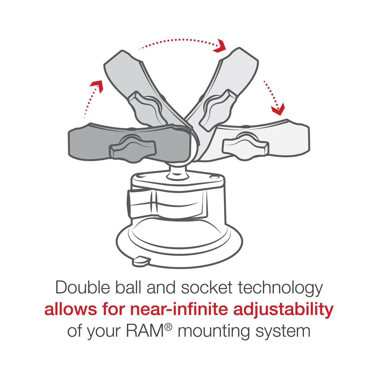 RAM Mounts- X-Grip for Tablets with Twist Lock Suction Cups
