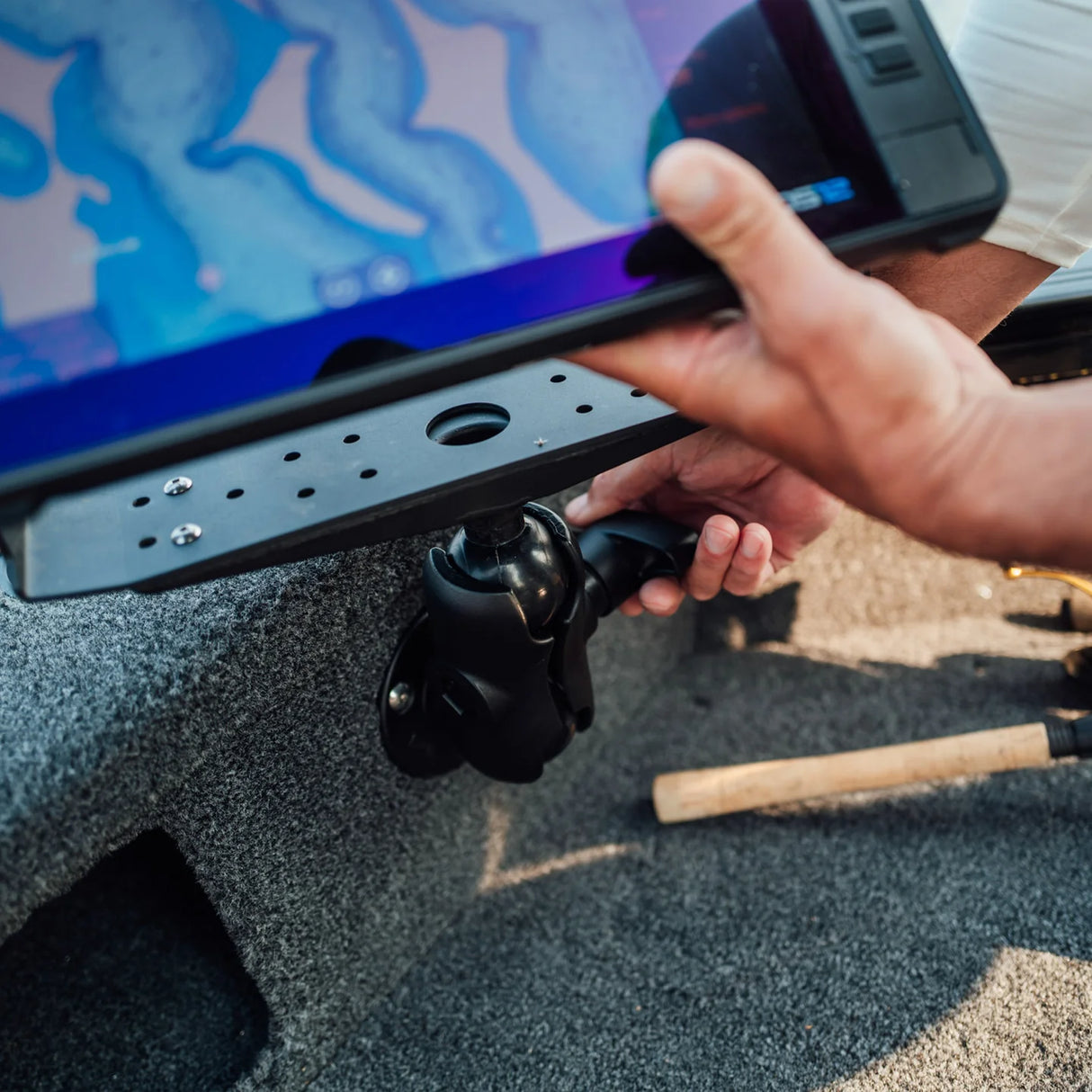 RAM Mounts- Large Marine Electronics Mount- D Size, Short