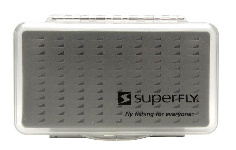 Superfly- Clear Fly Box with Tri Foam Tackle Storage