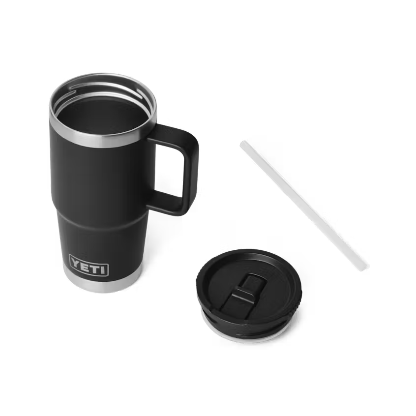 YETI- Rambler Travel Mug with Quick-Flip Straw Lid
