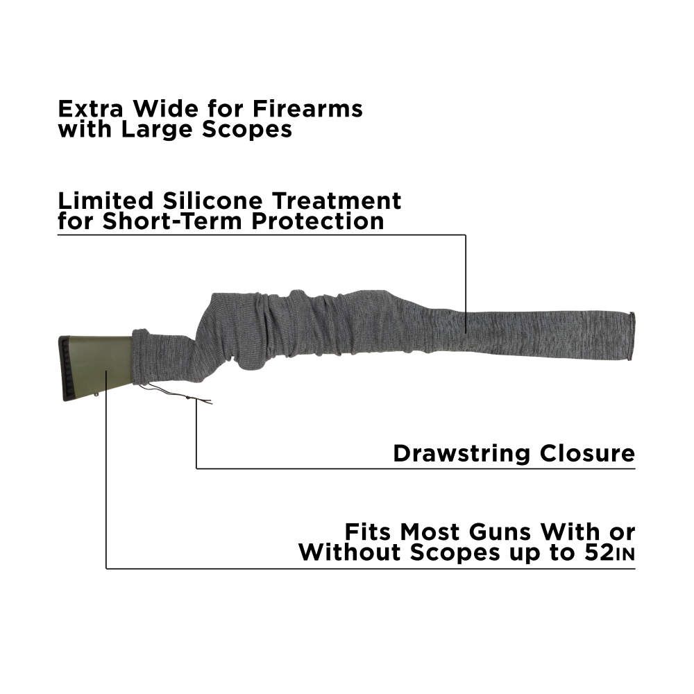 Allen Company- Magnum Gun Sock for Extra Wide Firearms with Large Scopes