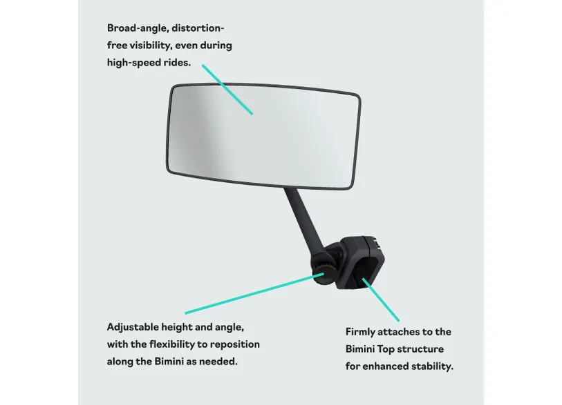 Sea-Doo- Rearview Mirror for Switch Pontoon with Bimini Top