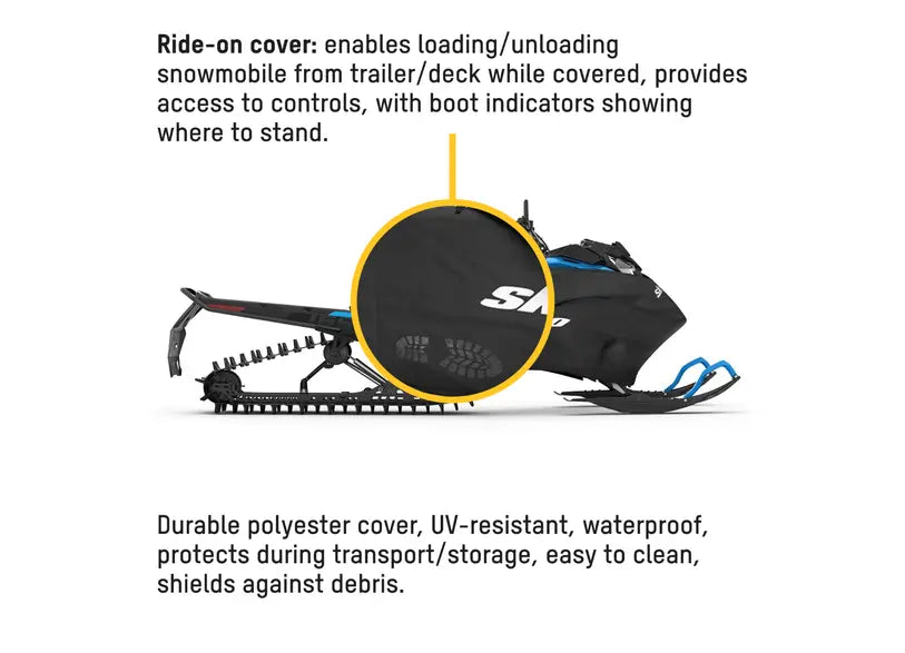Ski-Doo- REV Gen4 and Gen5 1up with No or Low Windshield Ride on Cover System