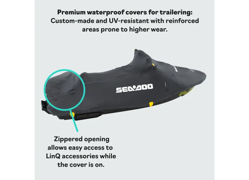 Sea-Doo- Spark 3 Seater PWC Cover with Side Hooks