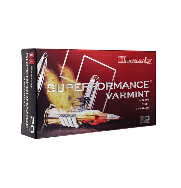 Hornady- V-MAX Superformance Ammunition- 243 WIN, 58 Grain