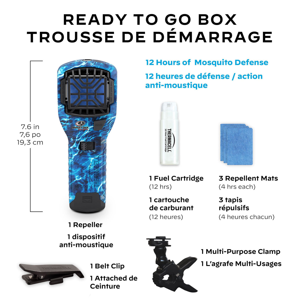 Thermacell- Portable Mosquito Repellent MR300 Mossy Oak Fishing Pack