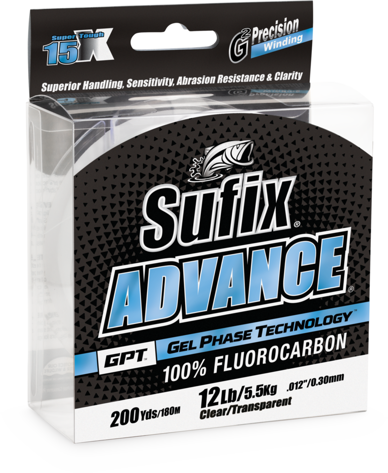 Sufix- Advance Gel Phase Technology (GPT) Flurocarbon Fishing Line