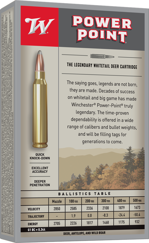 Winchester- Super-X Rifle Ammunition- 270 WIN, Power-Point, 150 Grain