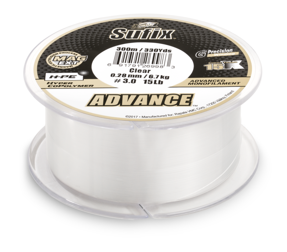 Sufix- Advance Hyper CoPolymer (H-PE) Monofilament Fishing Line