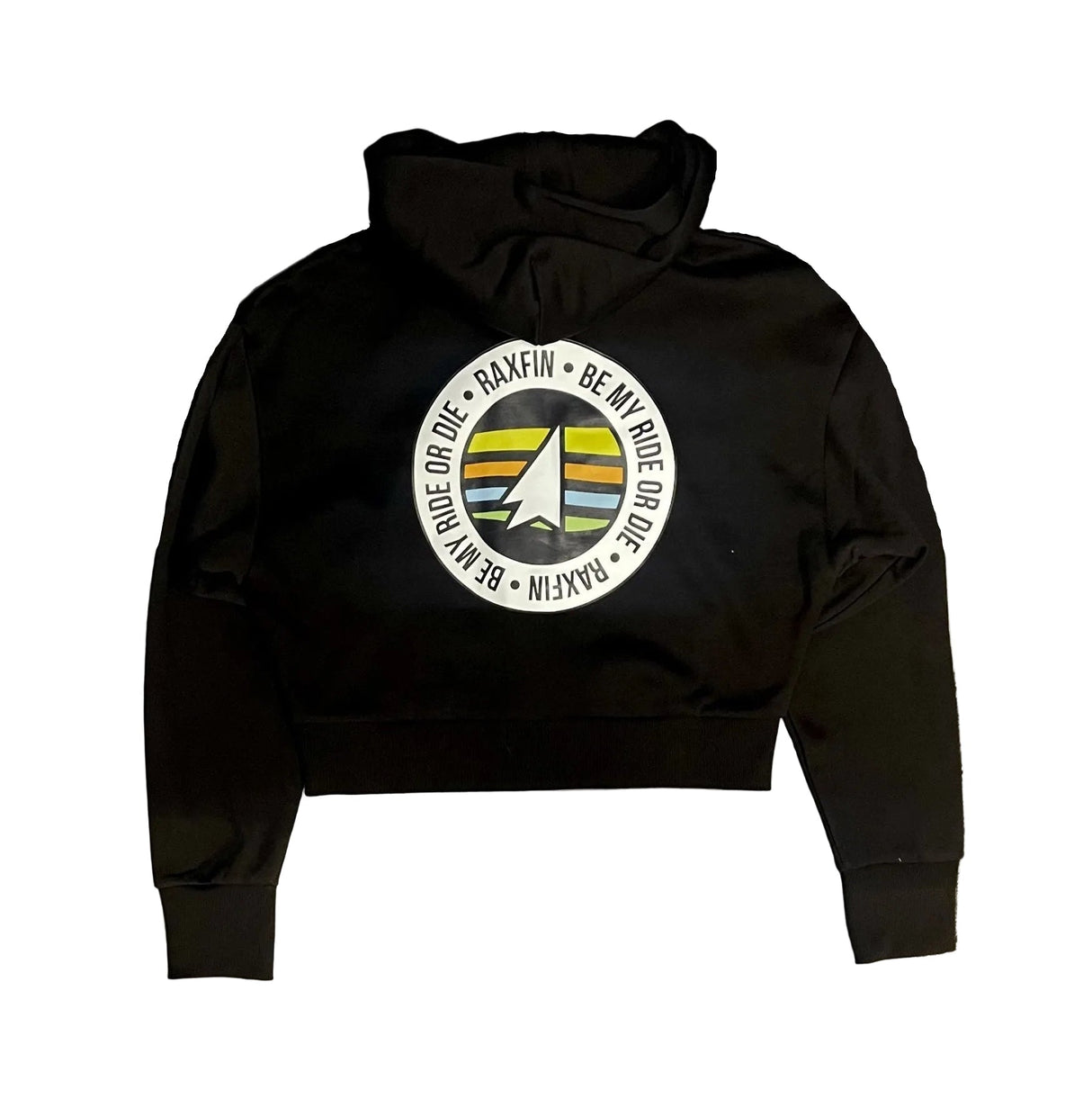 RAXFIN- "Be My' Cropped Half Zip Hoodie