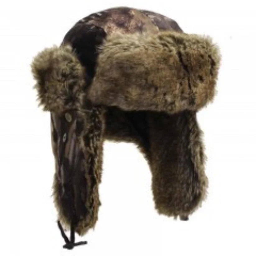 Backwoods- Camo Fur Cap