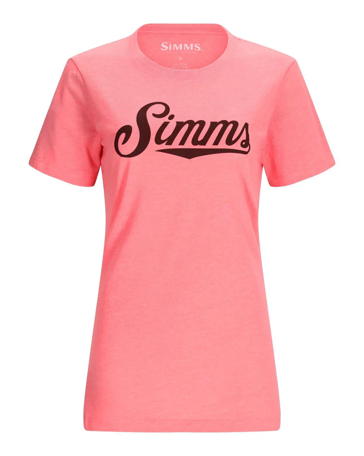 Simms- Women's Crew Script Logo T-Shirt