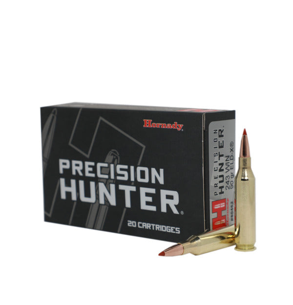 Hornady- ELD-X Precision Hunter Ammunition- 243 WIN, 90 Grain