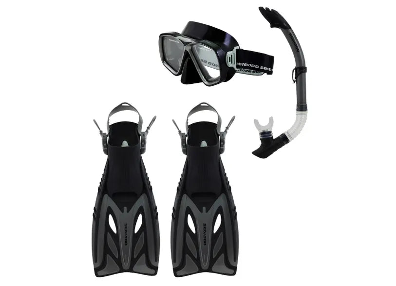 Sea-Doo- Adult Pelago Mask, Snorkel and Fins Set