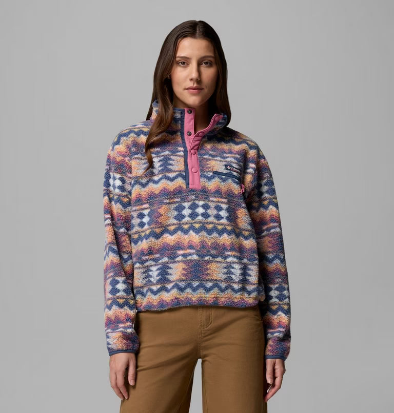 Columbia- Women's Helvetia II Cropped Half Snap Fleece Pullover