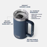 YETI- Rambler Mug with Durasip Ceramic Lining and MagSlider Lid