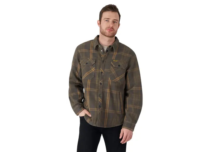 Can-Am- Men's Bonded Plaid Overshirt