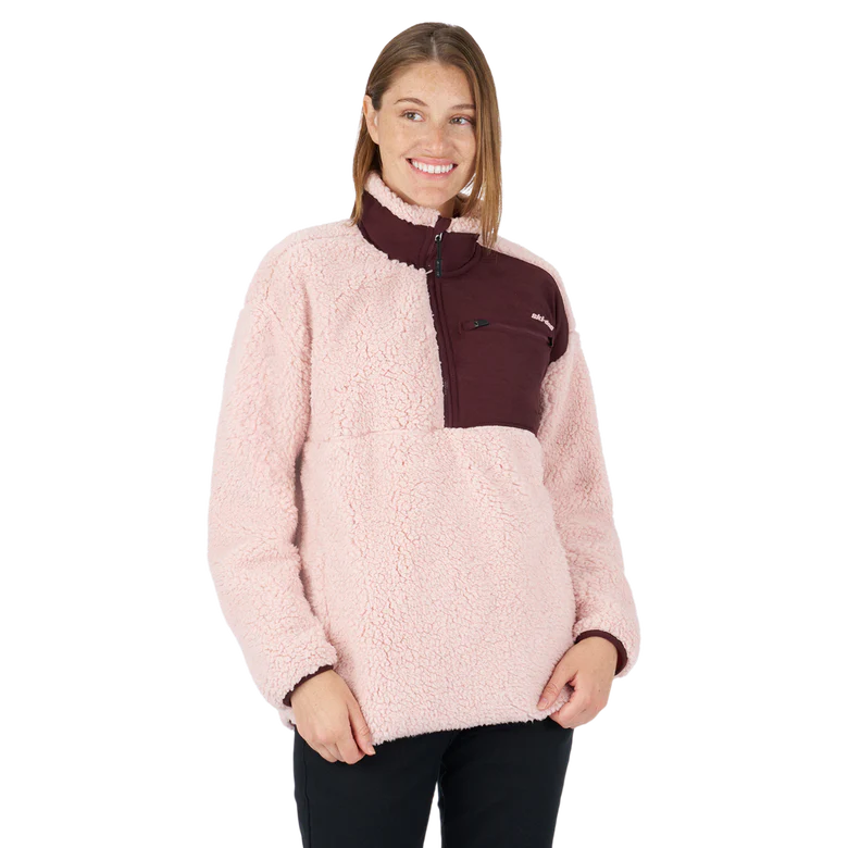Ski-Doo- Women's Sherpa Fleece Quater Zip Sweater