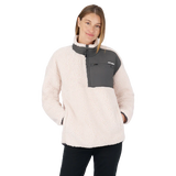 Ski-Doo- Women's Sherpa Fleece Quater Zip Sweater