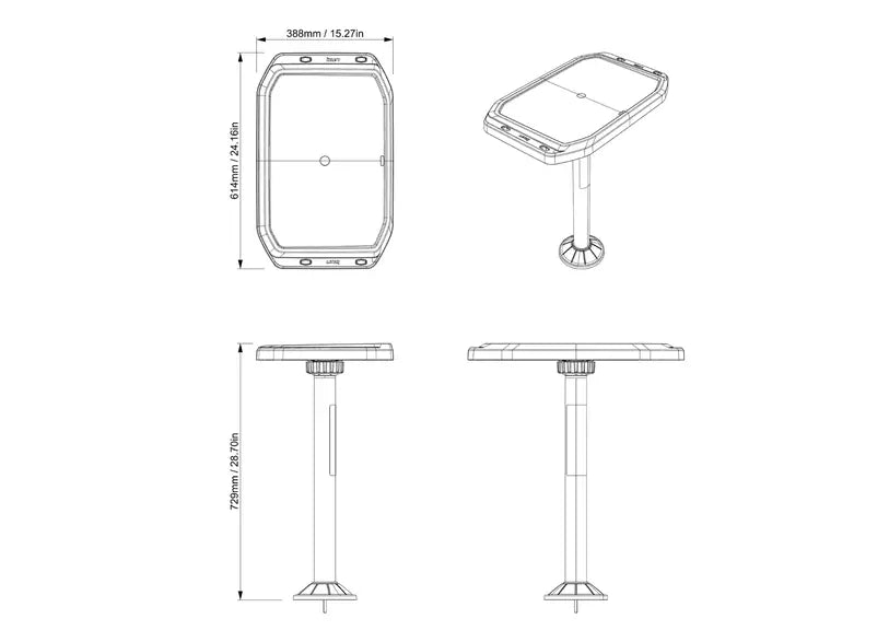 Sea-Doo- Switch Pontoon BBQ Table with LinQ Lite