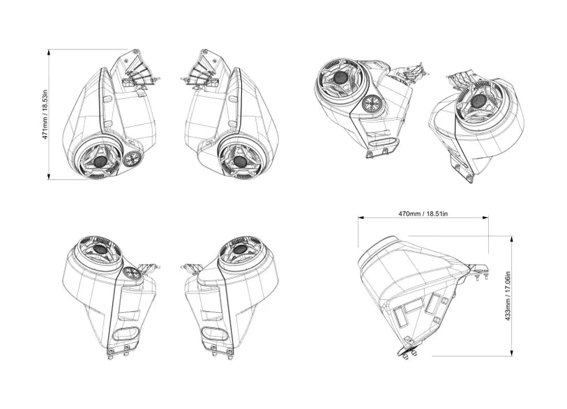Sea-Doo- 2x 80W Platinum Audio System Kit
