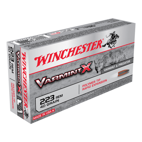 Winchester-  Varmint X, Polymer Tip Ammunition- 223 REM, 40 Grain