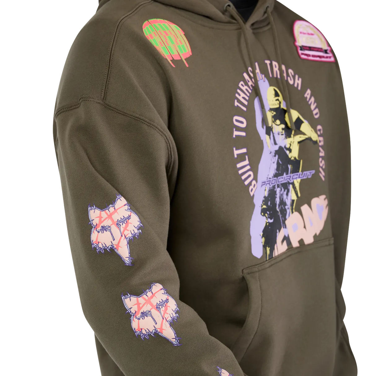 FOX- Pro Circuit Oversized Fleece Pullover Hoodie