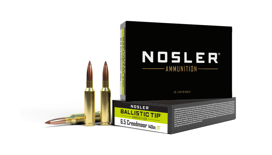 Nosler- Ballistic Tip Ammunition- 6.5 Creedmoor, 140 Grain