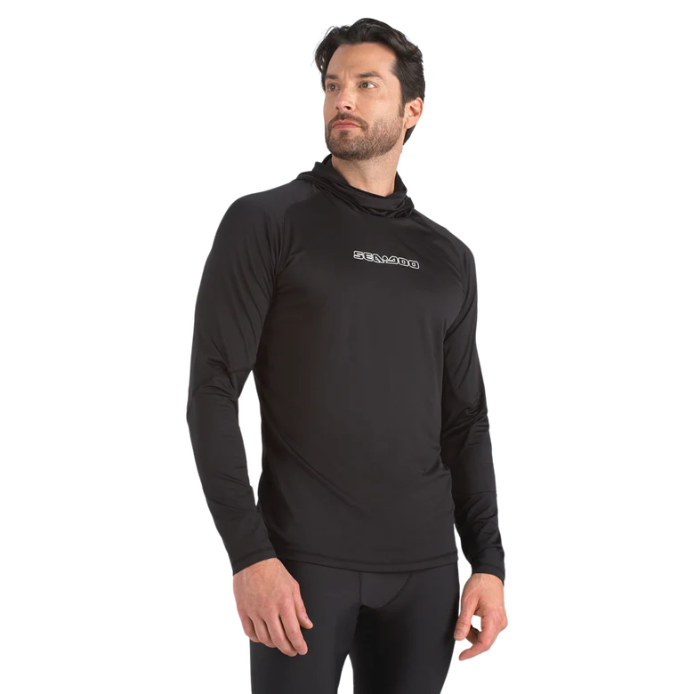 Sea-Doo- Men's UV Protection Hooded Long Sleeve Shirt