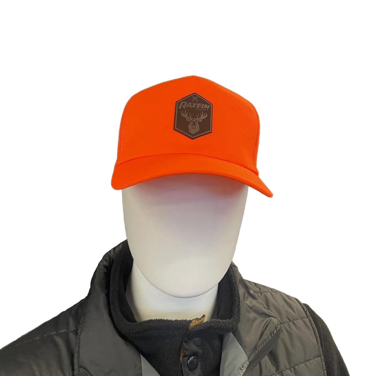 RAXFIN- Blaze Orange Hunt Trucker Hat